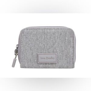 Vera Bradley RFID Zip Around Lighten Up Wallet in Medium Heather Gray